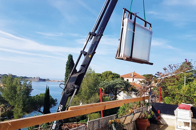 vitres travaux
